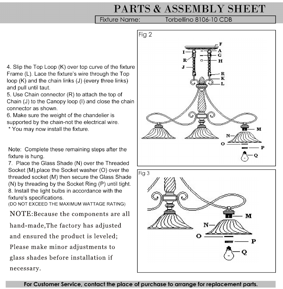 8106-10 cdb parts and installation instructions | Golden Lighting 8063-10 BUS User Manual | Page 4 / 4