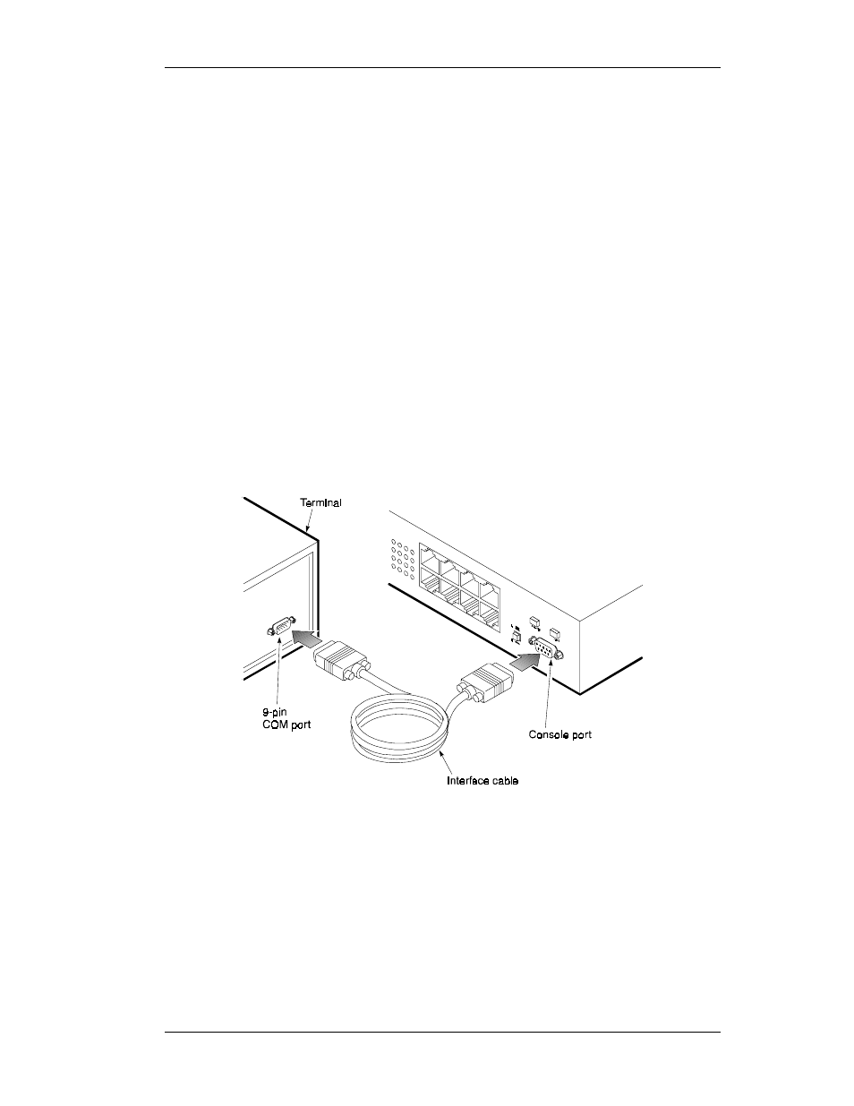 Connecting a terminal to the console port | Cabletron Systems ELS100-24TXG User Manual | Page 31 / 112