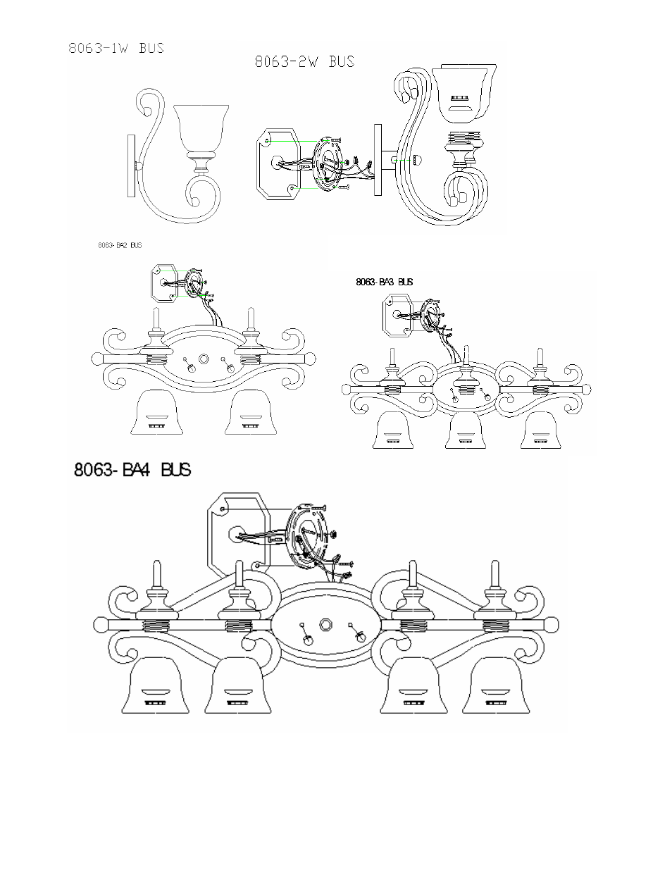 Golden Lighting 8063-BA2 BUS User Manual | Page 2 / 2