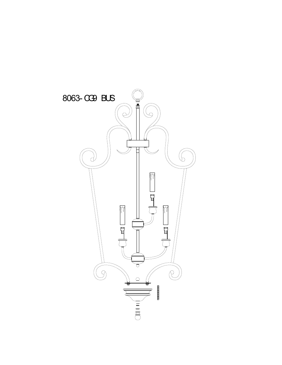 Golden Lighting 8063-CG9 BUS User Manual | Page 2 / 2