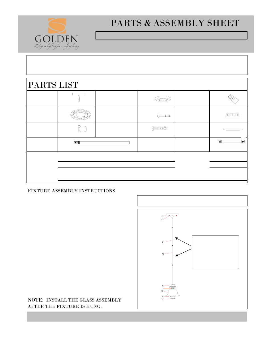 Golden Lighting 8063-M1L BUS User Manual | 3 pages