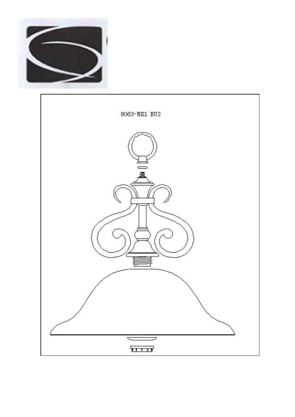 Golden Lighting 8063-NK1 BUS User Manual | 2 pages