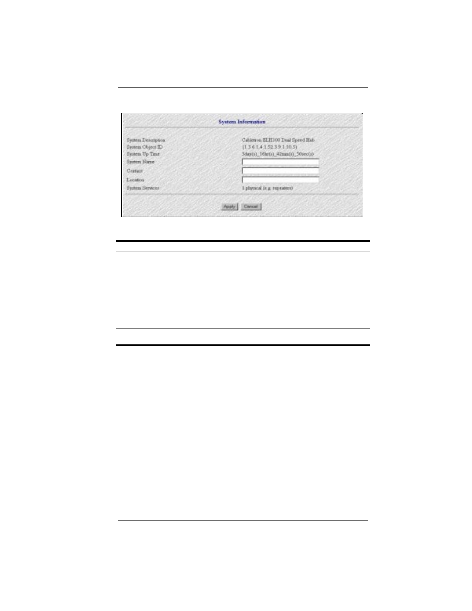 System information | Cabletron Systems SmartSTACK ELH100 User Manual | Page 81 / 122