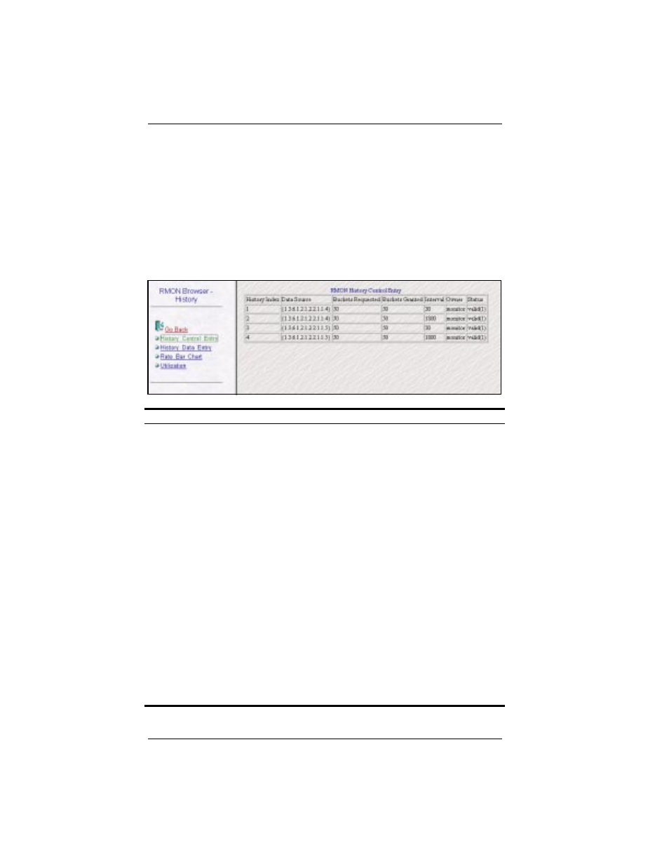 History control entry | Cabletron Systems SmartSTACK ELH100 User Manual | Page 96 / 122