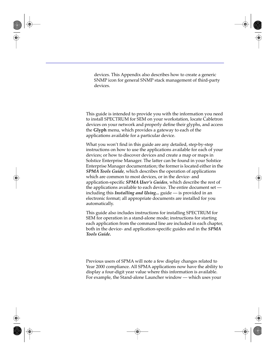 What’s not in this guide, Year 2000 compliance, Whatõs not in this guide -4 | Year 2000 compliance -4 | Cabletron Systems Network Router User Manual | Page 12 / 100