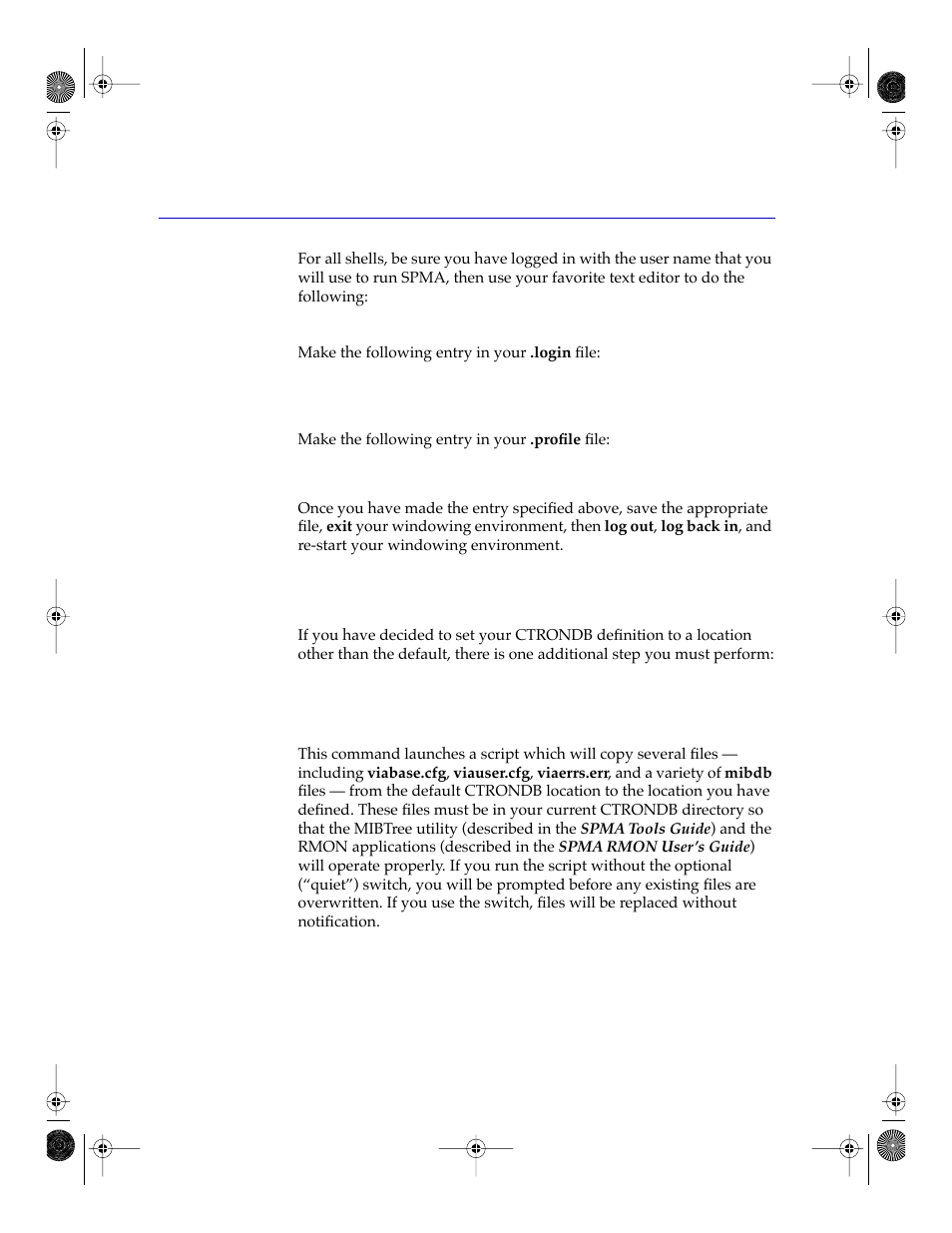 Copying the necessary files to a custom ctrondb, Directory -16 | Cabletron Systems Network Router User Manual | Page 34 / 100