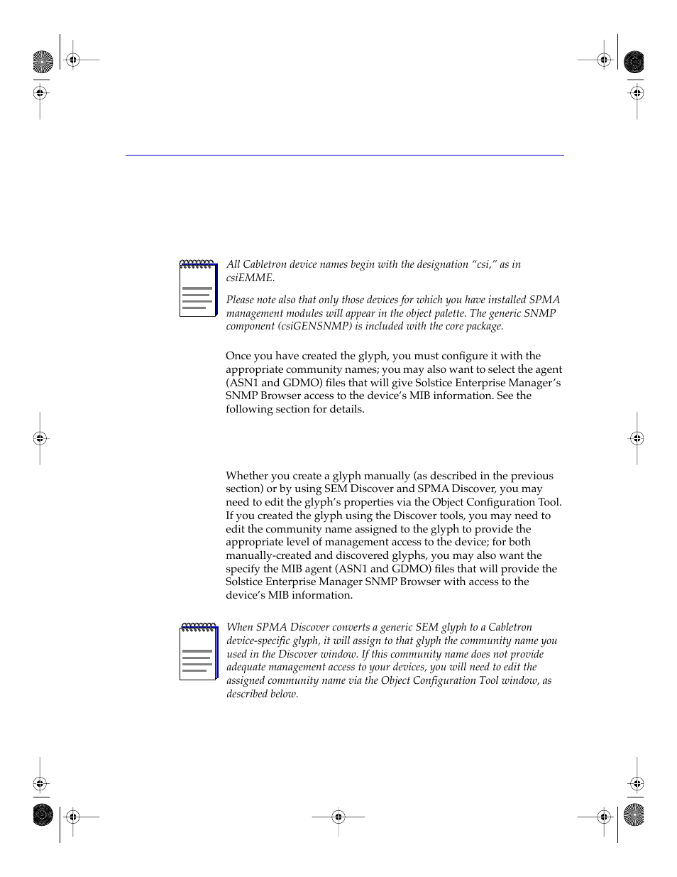 Configuring enterasys glyph properties, Conþguring cabletron glyph properties -5, Configuring cabletron glyph properties | Cabletron Systems Network Router User Manual | Page 45 / 100