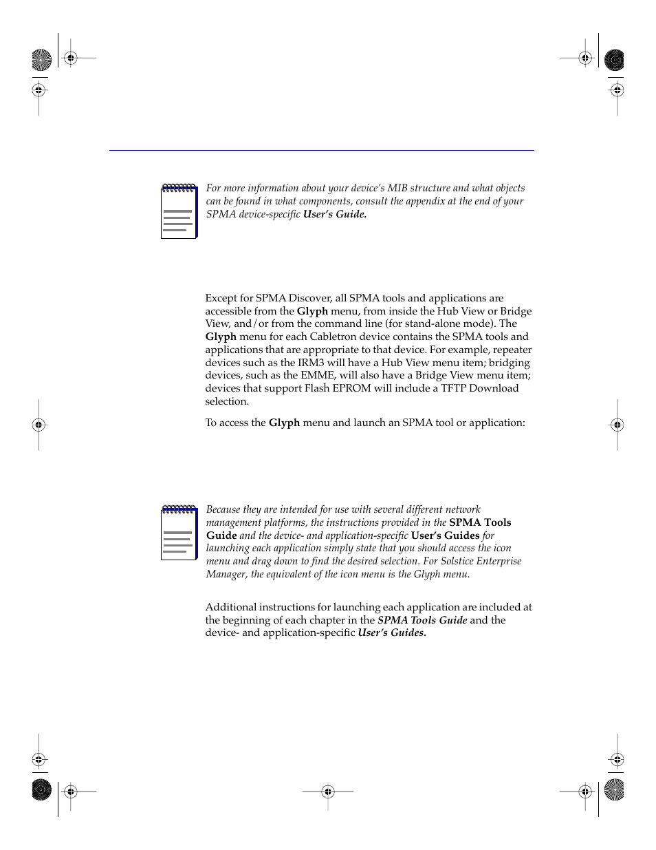 Starting spma tools and applications, Starting spma tools and applications -12 | Cabletron Systems Network Router User Manual | Page 52 / 100