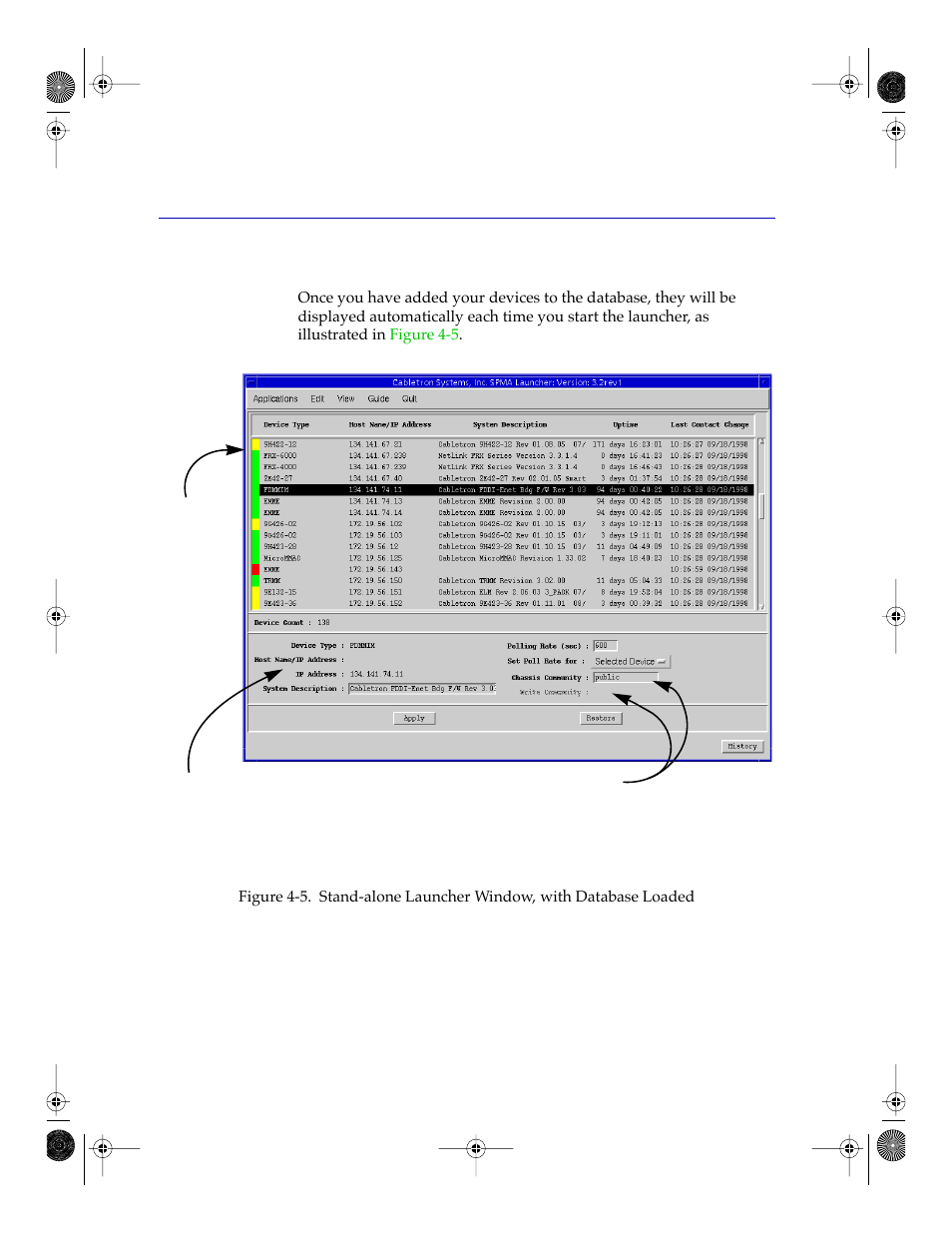 The spma launcher database, The spma launcher database -22 | Cabletron Systems Network Router User Manual | Page 76 / 100