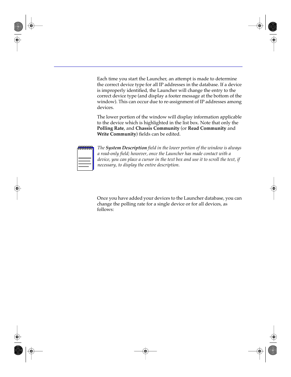Changing the polling rate, Changing the polling rate -23, Rate is 600 seconds. see | Changing, The polling rate | Cabletron Systems Network Router User Manual | Page 77 / 100