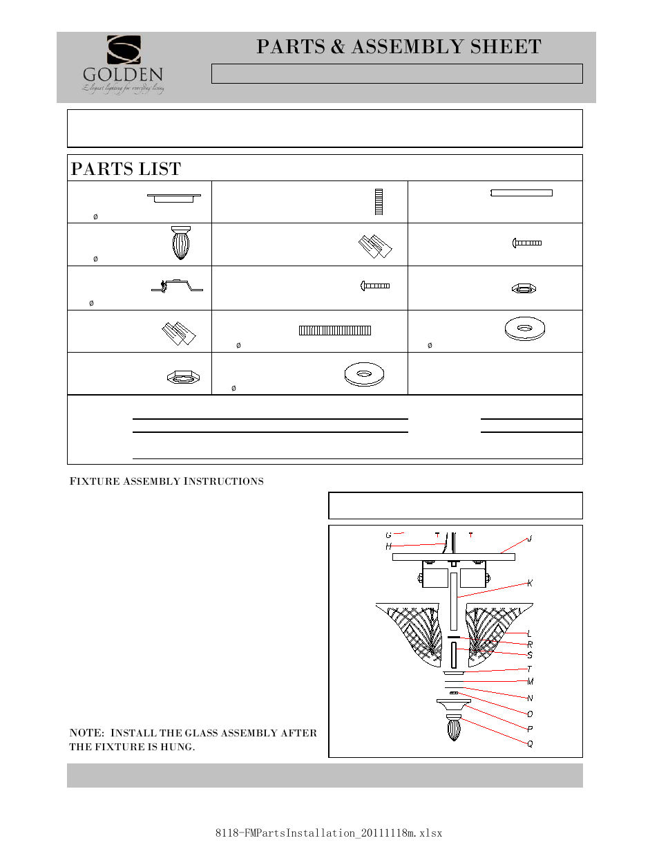 Golden Lighting 8118-FM PW User Manual | 2 pages