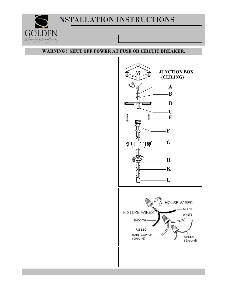 8118-chand-i, Installation instructions | Golden Lighting 8118-M1L BUS User Manual | Page 3 / 3