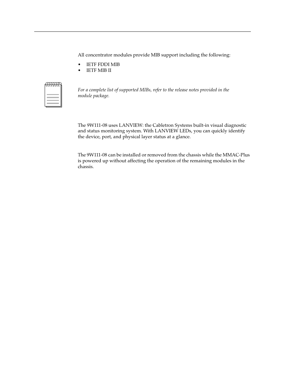 Cabletron Systems 9W111-08 User Manual | Page 10 / 28