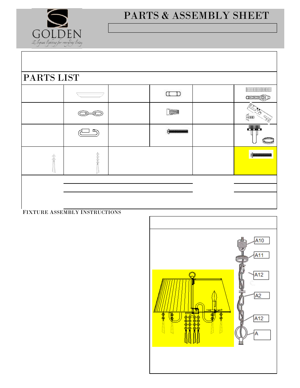 Golden Lighting 8201-SF SLV User Manual | 7 pages