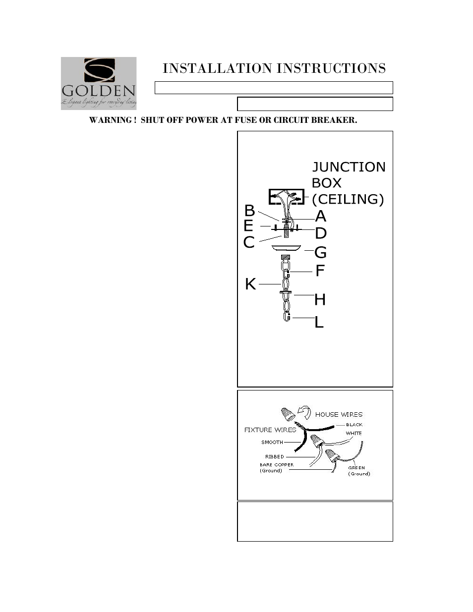 8201-5-5p-sf blk-slv, Installation instructions | Golden Lighting 8201-SF SLV User Manual | Page 7 / 7