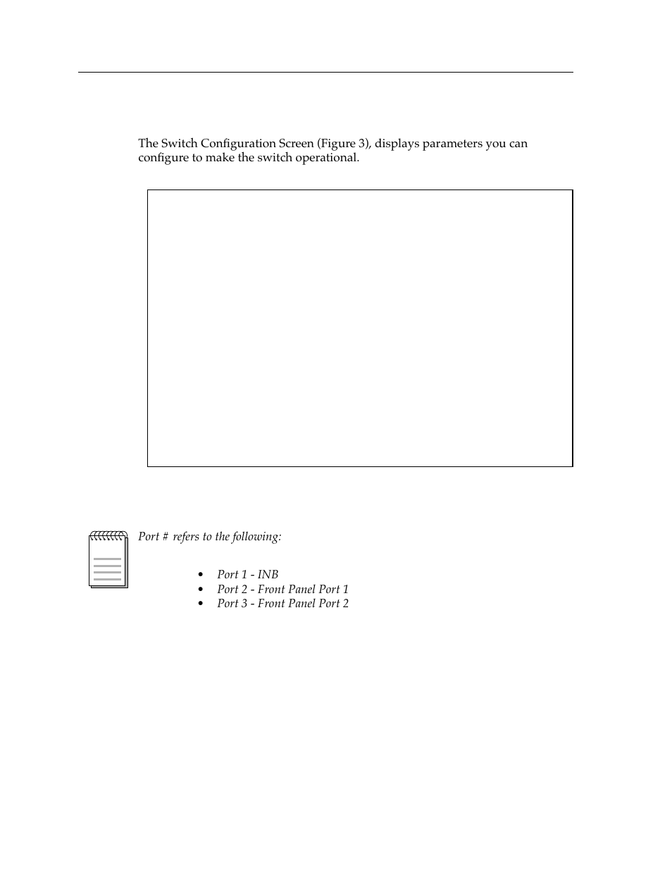 Switch configuration screen | Cabletron Systems 9F426-03 User Manual | Page 10 / 14