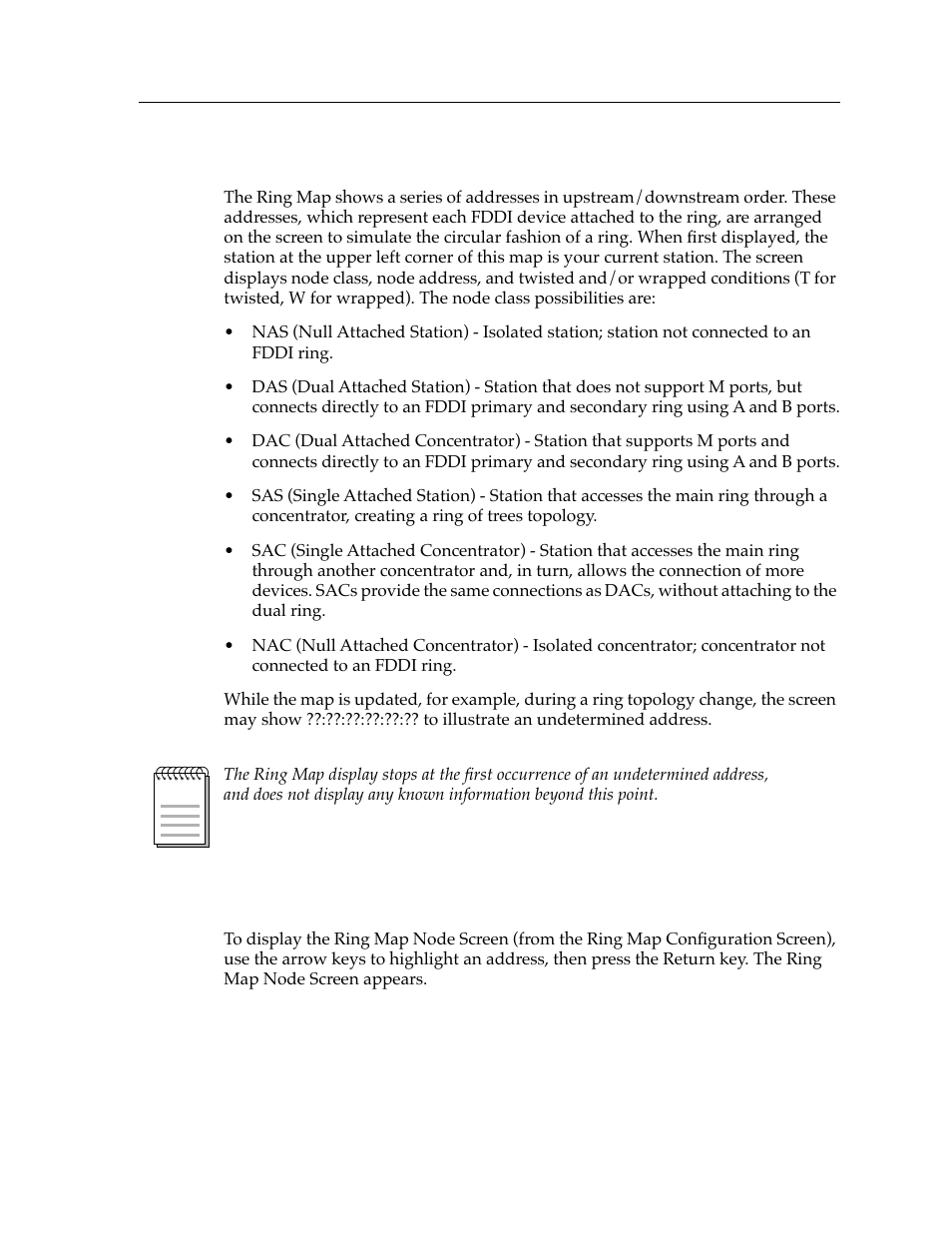 The ring map, Displaying the ring map node screen | Cabletron Systems 9F426-03 User Manual | Page 7 / 14