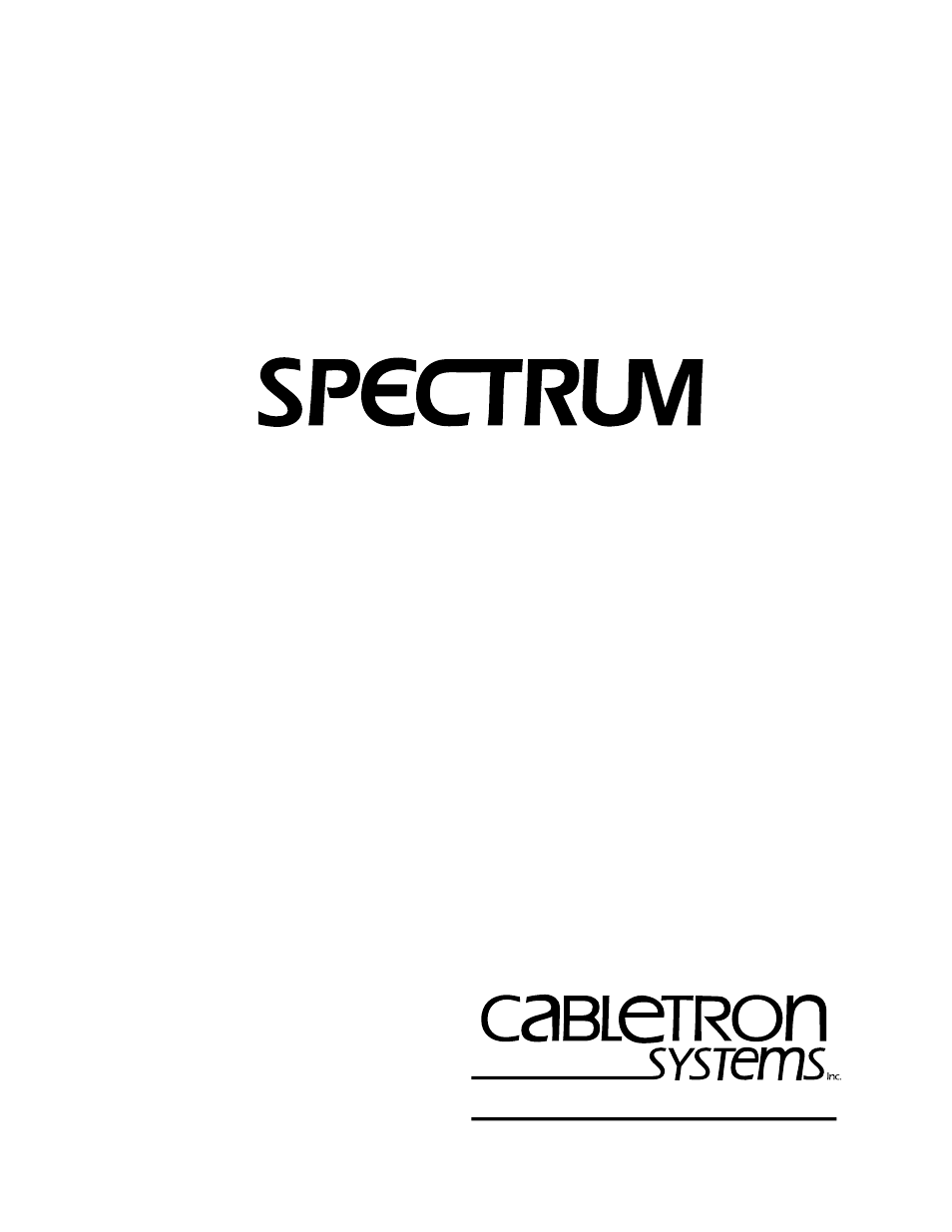 Cabletron Systems SPECTRUM TRMMIM User Manual | 120 pages