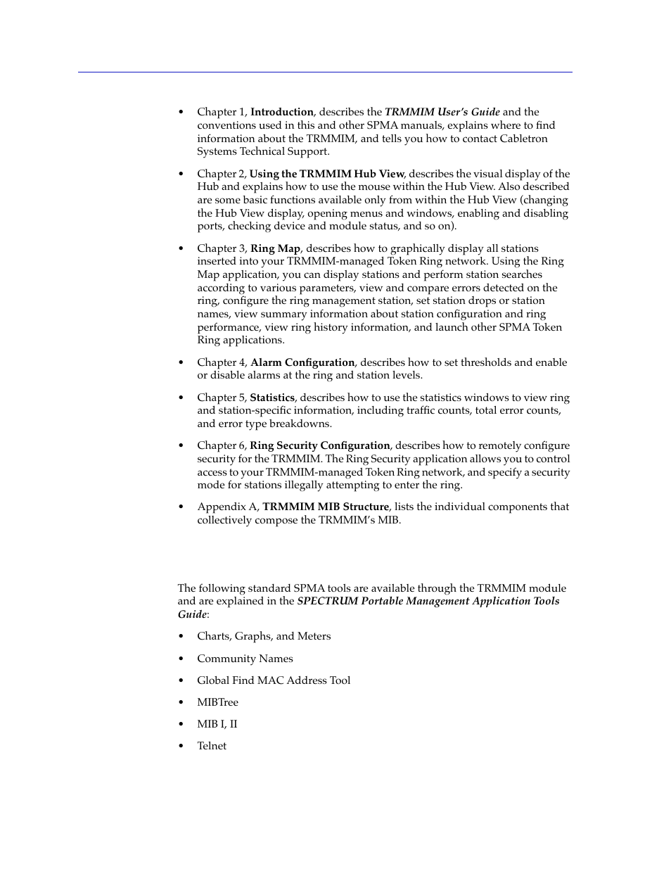 What’s not in the trmmim guide, What’s not in the trmmim guide -2 | Cabletron Systems SPECTRUM TRMMIM User Manual | Page 10 / 120