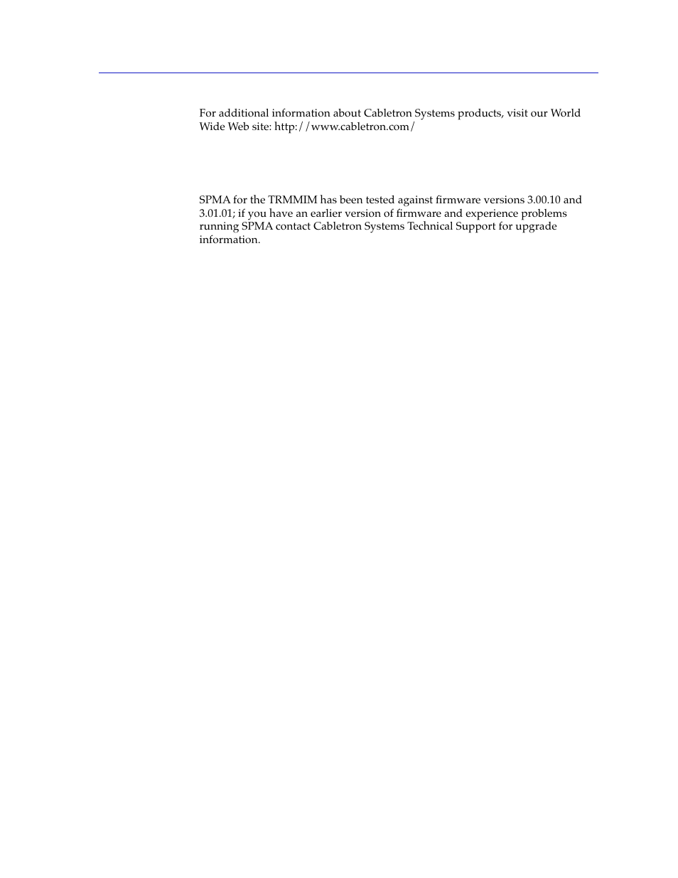 Trmmim firmware, Trmmim firmware -7 | Cabletron Systems SPECTRUM TRMMIM User Manual | Page 15 / 120