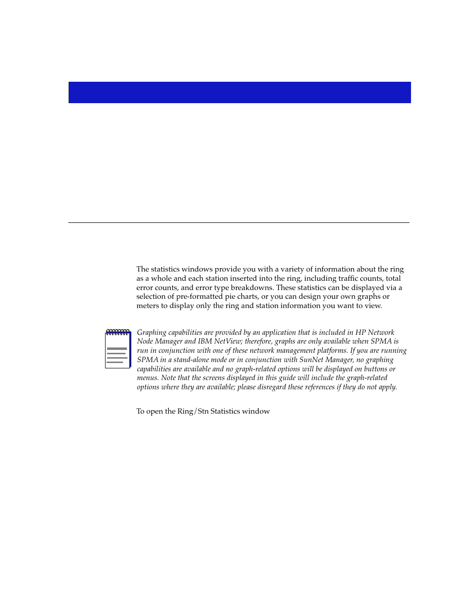 Statistics, Using statistics, Chapter 5 | Using statistics -1 | Cabletron Systems SPECTRUM TRMMIM User Manual | Page 91 / 120