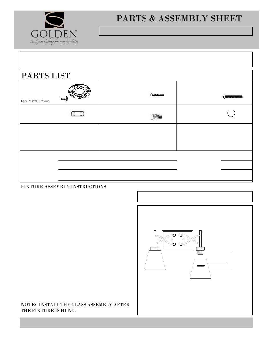 Golden Lighting 9106-BA2 PW User Manual | 2 pages