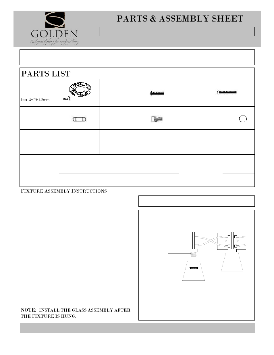 Golden Lighting 9106-BA3 PW User Manual | 2 pages