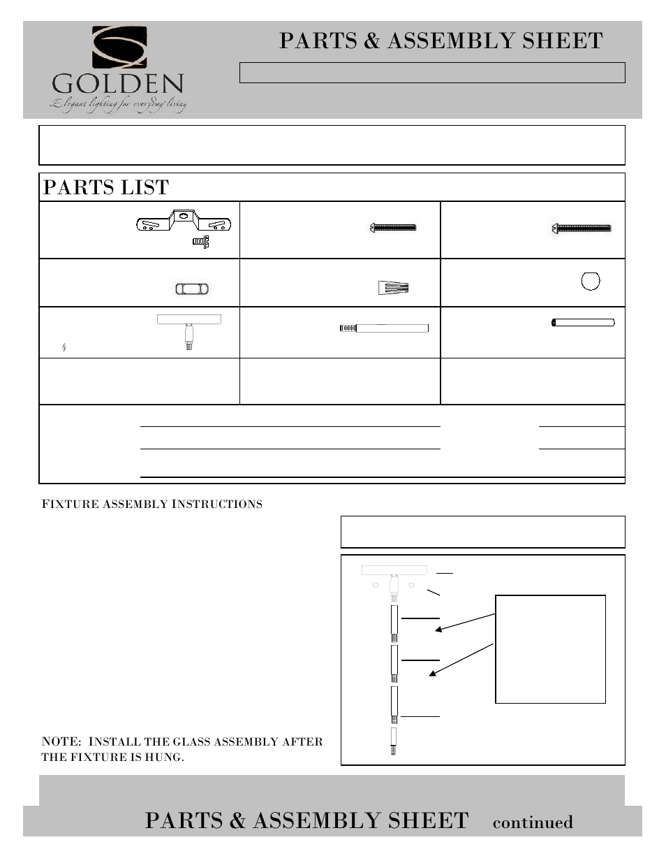 Golden Lighting 9106-M1L PW-OPL User Manual | 3 pages