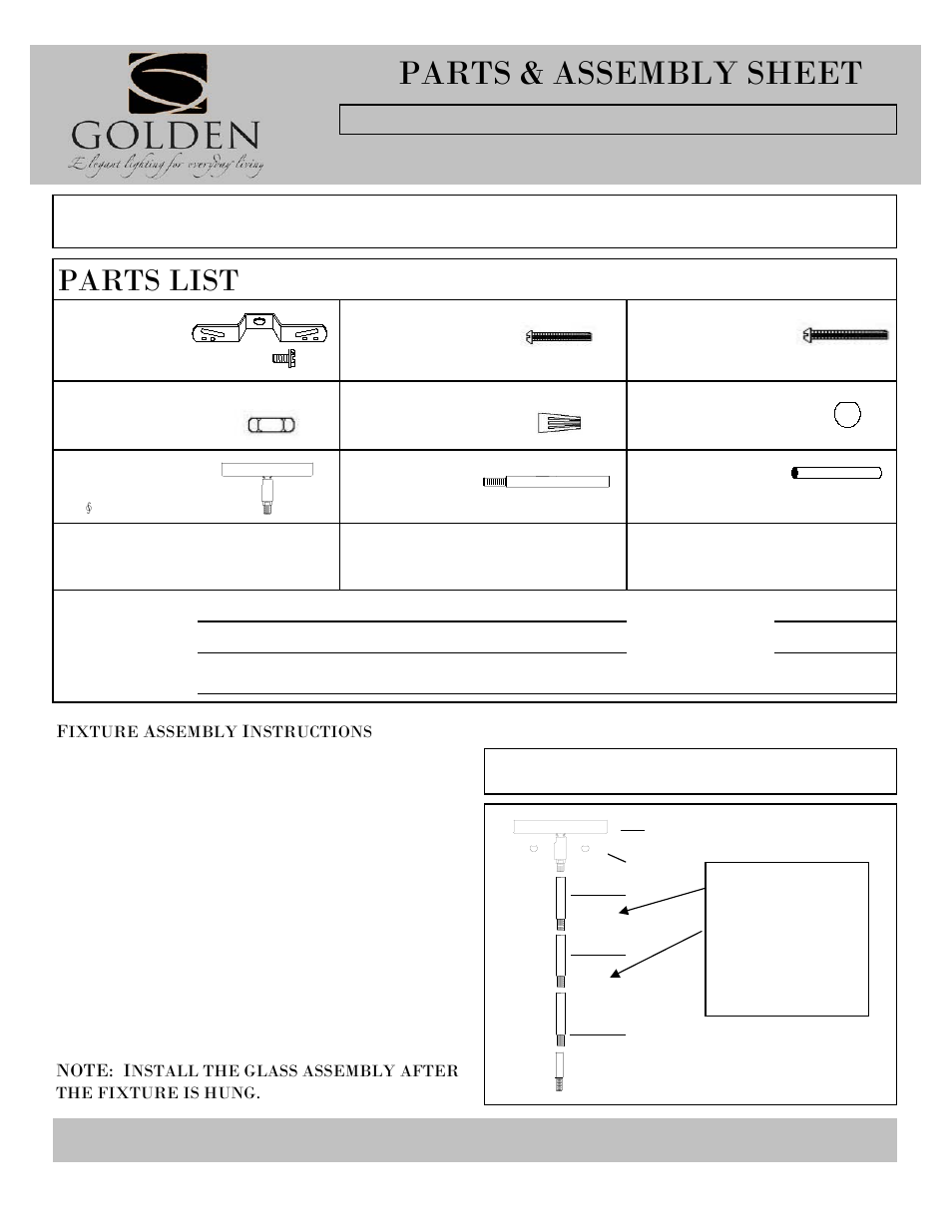 Golden Lighting 9106-M3 PW-OPL User Manual | 3 pages