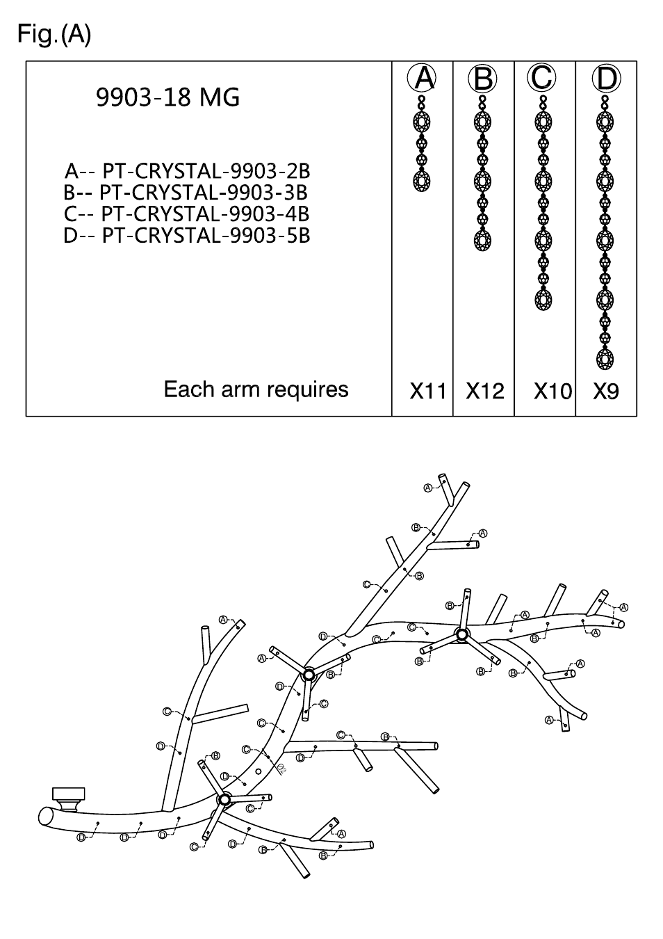 Golden Lighting 9903-18 MG User Manual | Page 3 / 4