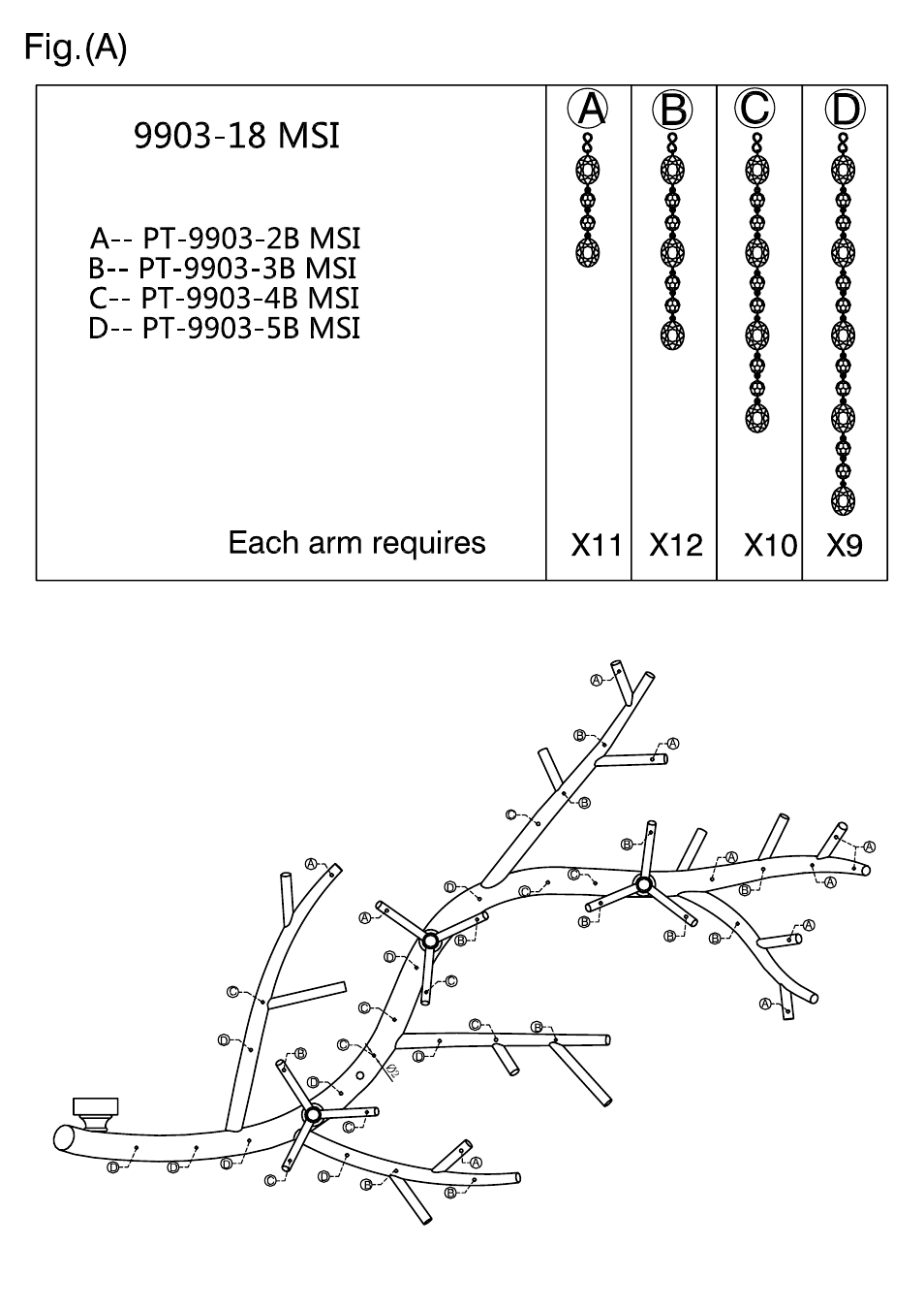 Golden Lighting 9903-18 MSI User Manual | Page 3 / 4