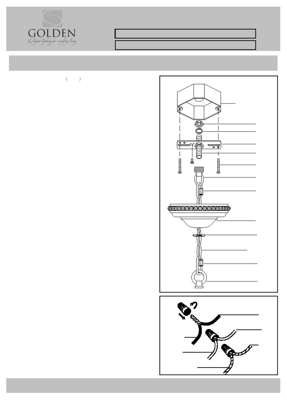 Golden Lighting 9903-3P User Manual | 3 pages