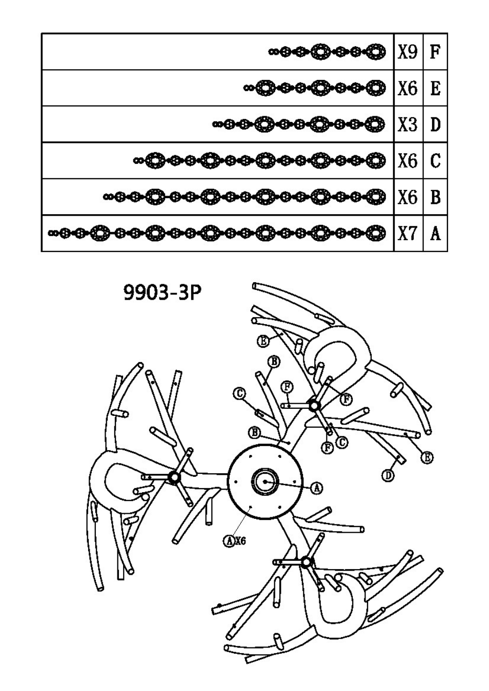 Golden Lighting 9903-3P User Manual | Page 3 / 3