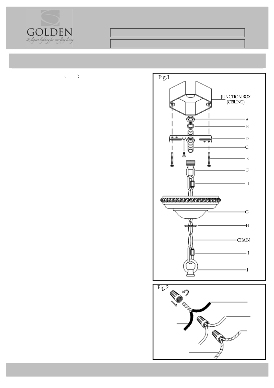Golden Lighting 9903-5P MSI User Manual | 3 pages