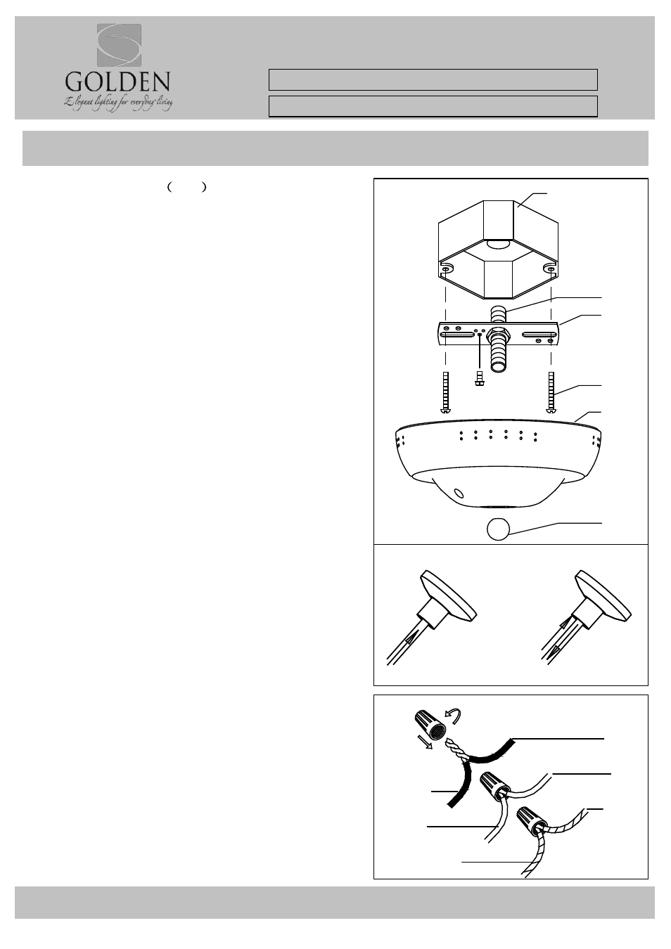 Golden Lighting 9903-6 MG User Manual | 3 pages