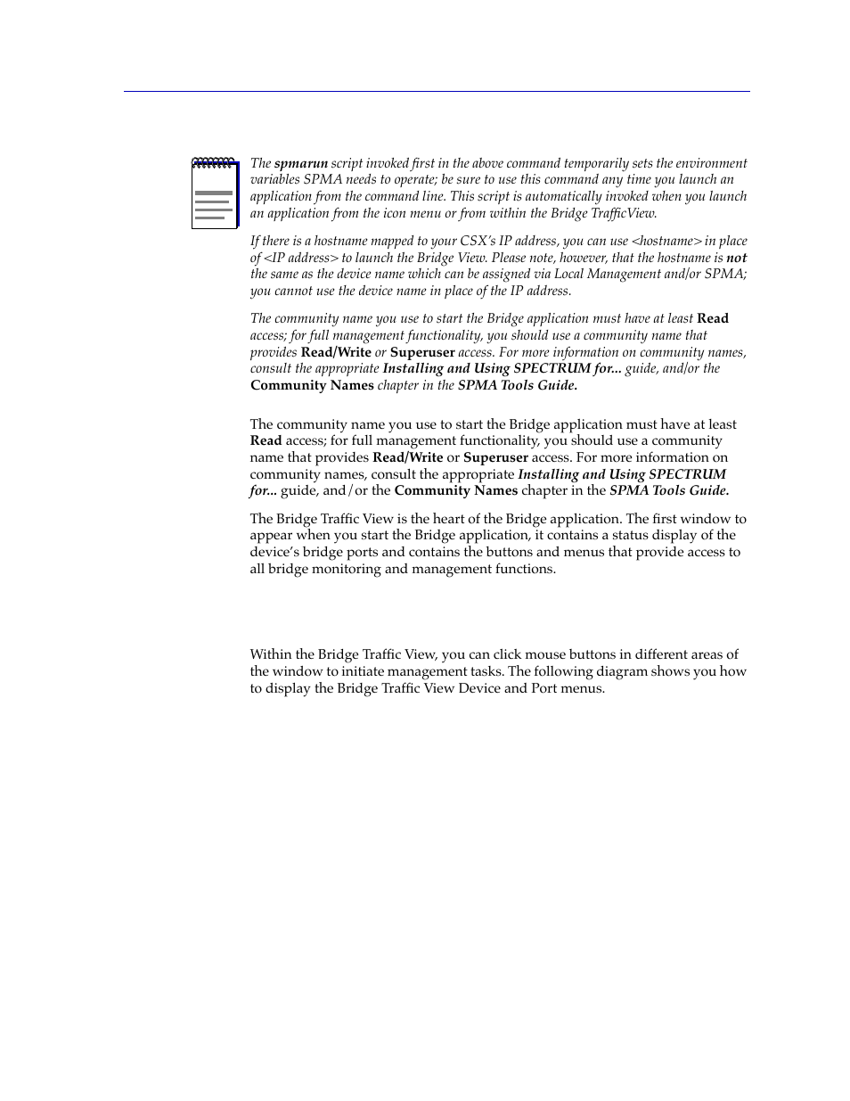 Navigating through the bridge traffic view, Navigating through the bridge trafþc view -3 | Cabletron Systems CSX400 User Manual | Page 23 / 101