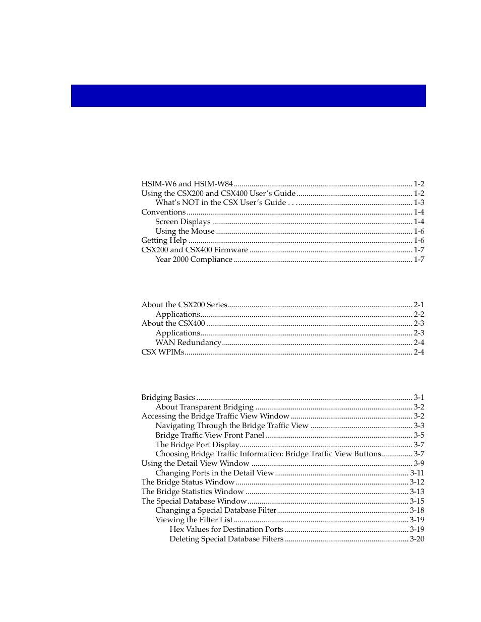 Cabletron Systems CSX400 User Manual | Page 5 / 101