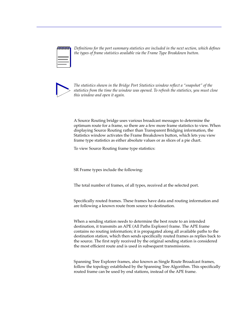 Viewing source routing frame type statistics, Viewing source routing frame type statistics -37 | Cabletron Systems CSX400 User Manual | Page 57 / 101