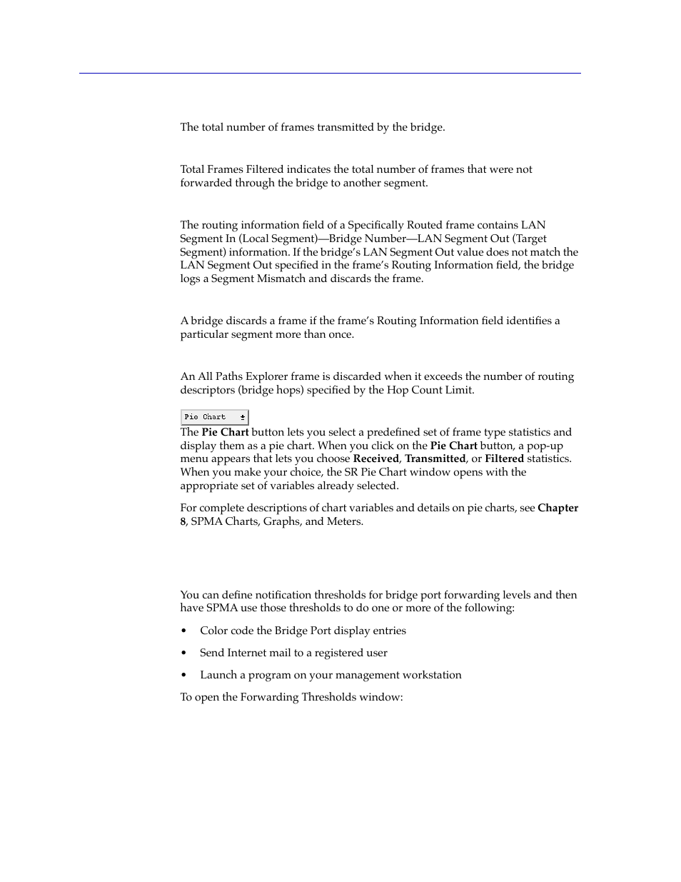Configuring forwarding thresholds, Conþguring forwarding thresholds -38, Ough that port falls. see | Conþguring forwarding thresholds | Cabletron Systems CSX400 User Manual | Page 58 / 101