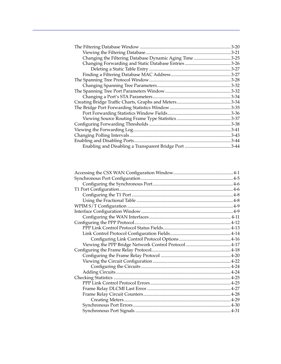 Chapter 4 csx wan configuration | Cabletron Systems CSX400 User Manual | Page 6 / 101