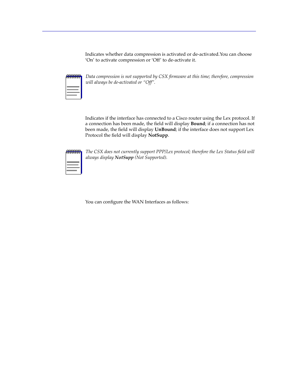 Configuring the wan interfaces, Conþguring the wan interfaces -11, Conþguring the wan interfaces | For mor | Cabletron Systems CSX400 User Manual | Page 75 / 101