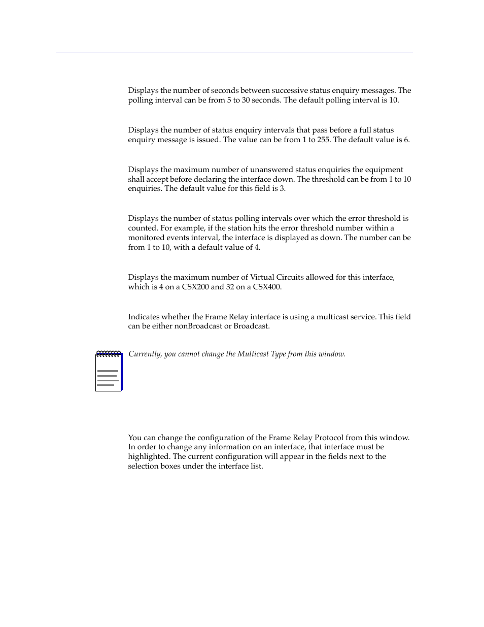 Configuring the frame relay protocol, Conþguring the frame relay protocol -20 | Cabletron Systems CSX400 User Manual | Page 84 / 101