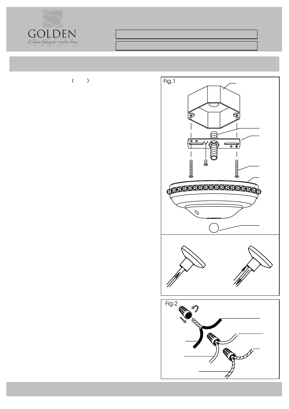 Golden Lighting 9903-6 MSI User Manual | 3 pages