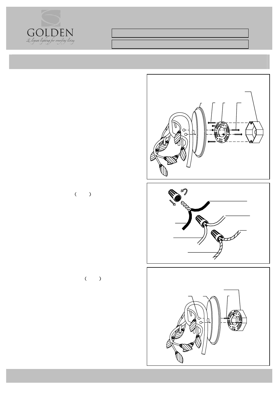 Golden Lighting 9903-WSC MSI User Manual | 3 pages