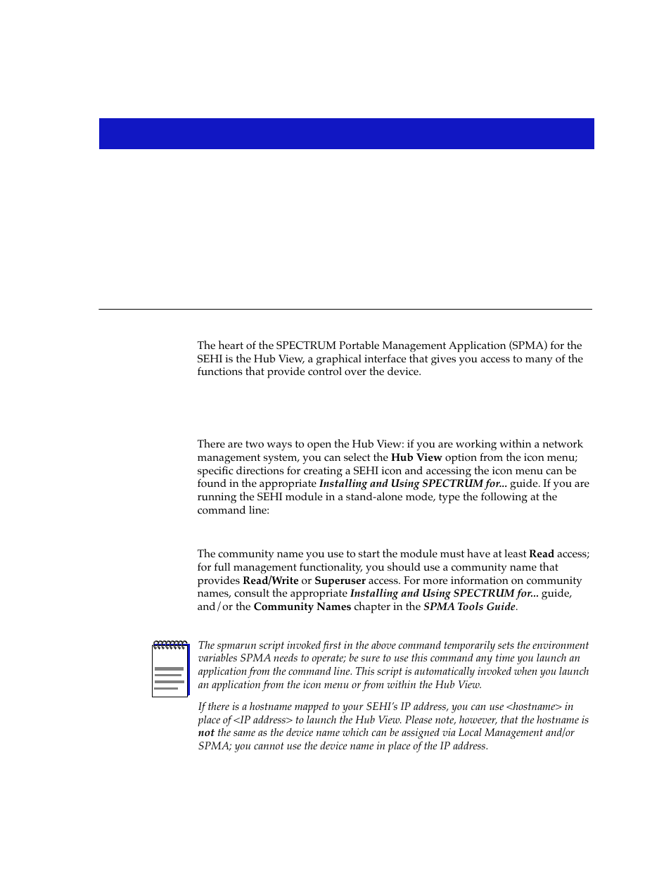 Using the sehi hub view, Using the hub view, Chapter 2 | Using the hub view -1 | Cabletron Systems SEHI-22/24 User Manual | Page 15 / 90