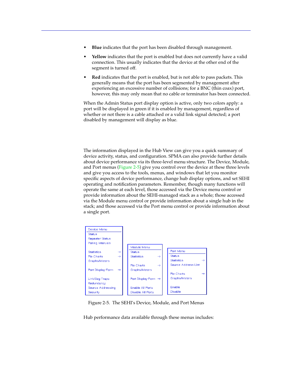 Monitoring hub performance, Monitoring hub performance -7 | Cabletron Systems SEHI-22/24 User Manual | Page 21 / 90