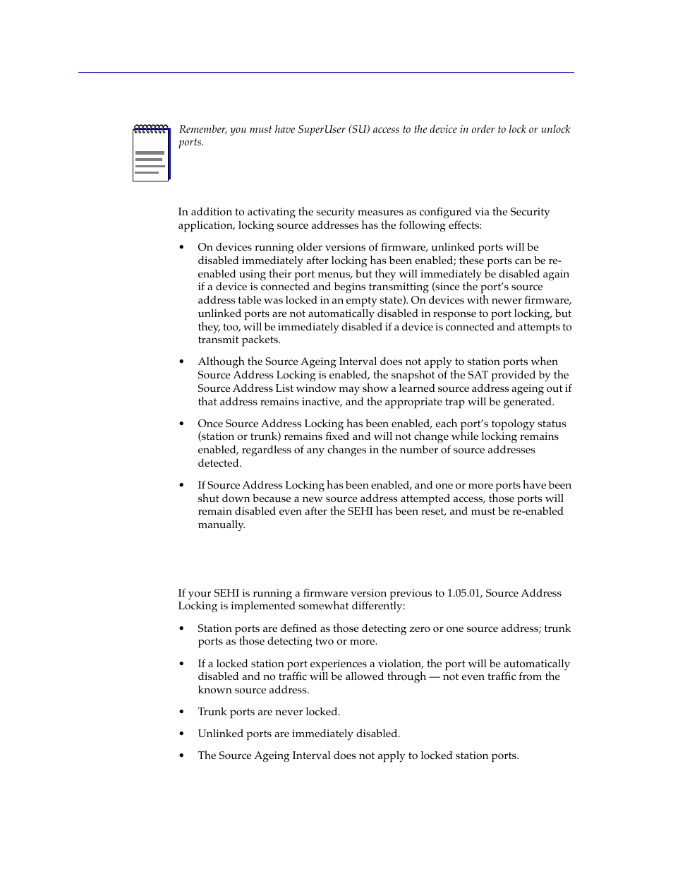 Source address locking on older devices, Source address locking on older devices -6 | Cabletron Systems SEHI-22/24 User Manual | Page 56 / 90