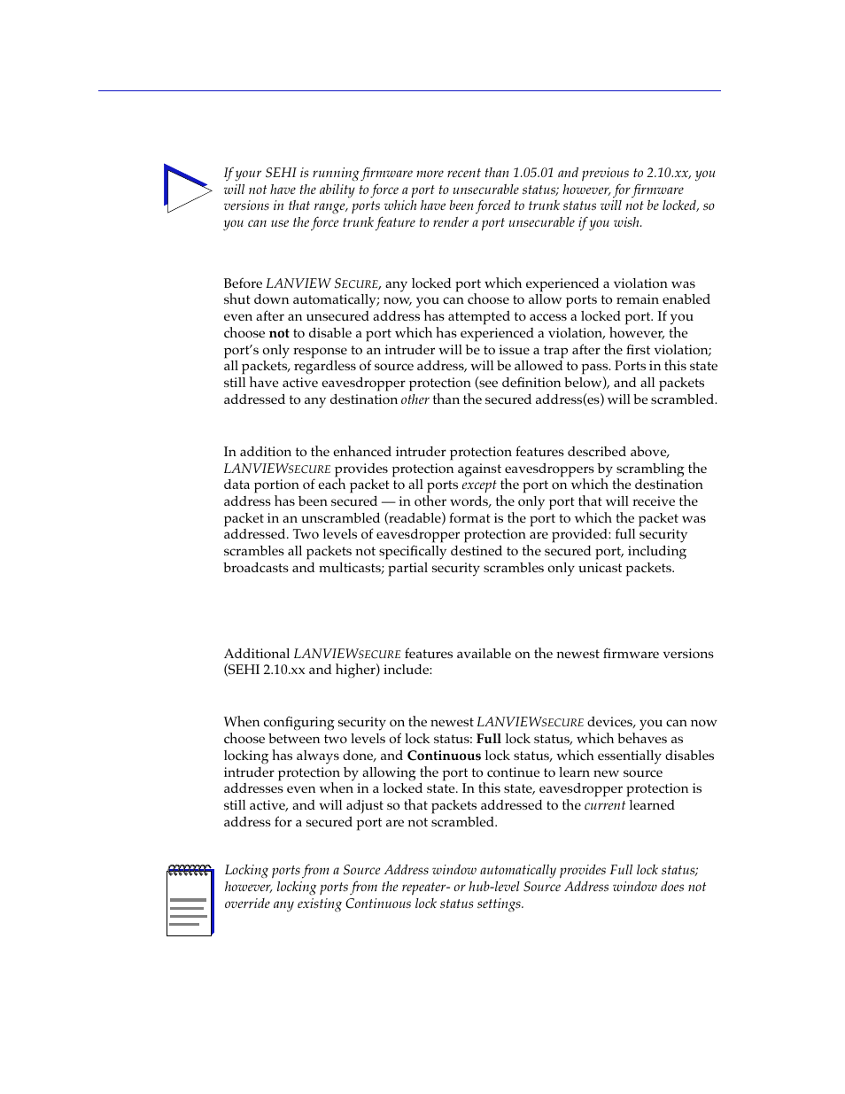 The newest lanviewsecure features, The newest lanviewsecure features -4, Lanview | The newest, Features | Cabletron Systems SEHI-22/24 User Manual | Page 68 / 90