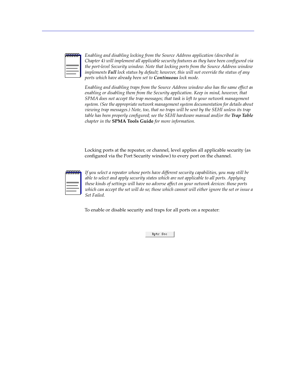 Repeater-level security and traps, Repeater-level security and traps -13 | Cabletron Systems SEHI-22/24 User Manual | Page 77 / 90