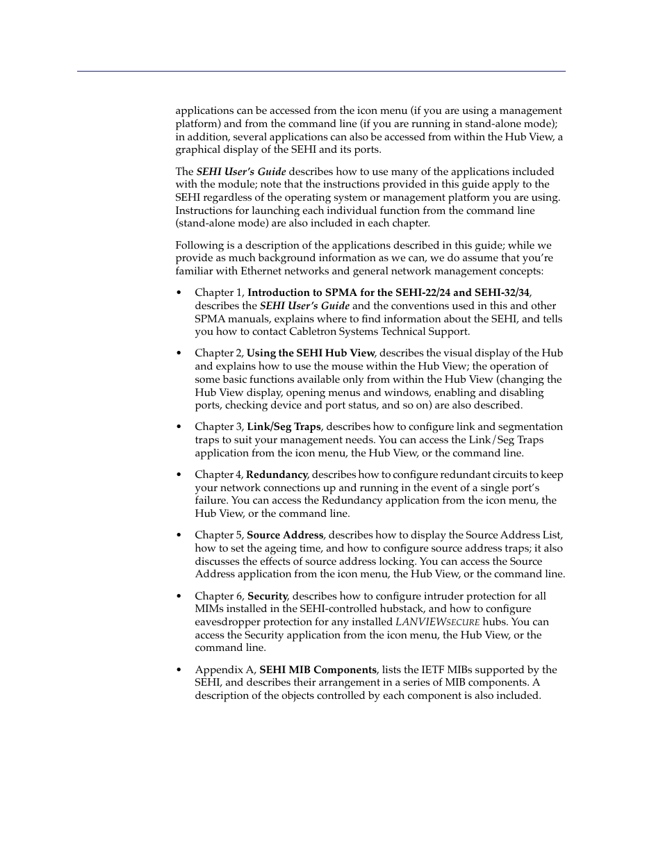Cabletron Systems SEHI-22/24 User Manual | Page 8 / 90